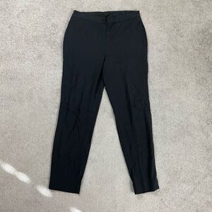 Banana Republic Womens 6 Dress Pants Black Flat Front Back Pockets Stretch